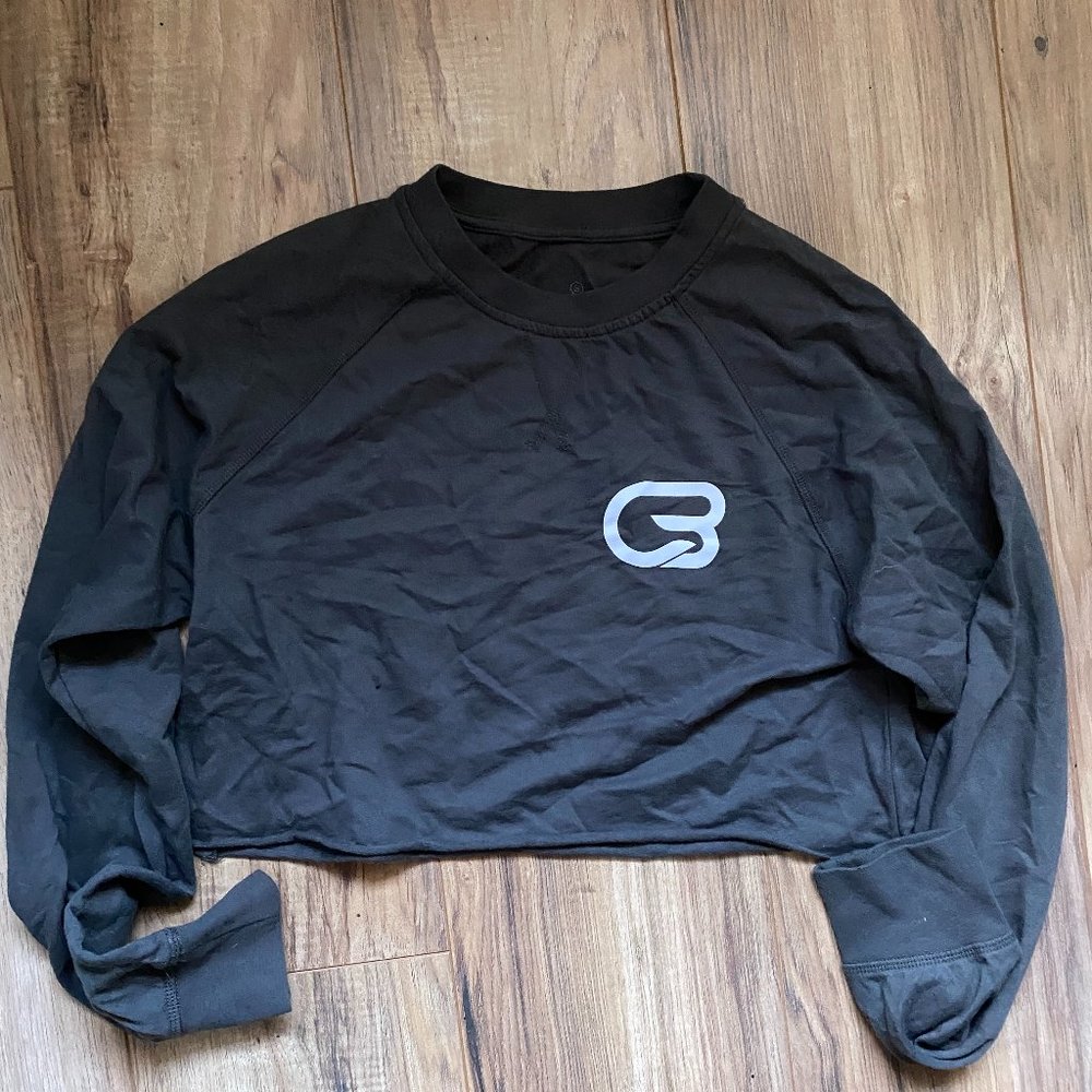 Cyclebar Cropped Grey Crewneck